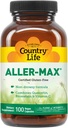 Country Life Aller-Max - Suppléments Quercetin avec Bromelain - Soutien immunitaire avec vitamine C, zinc et mélange botanique - Certifié sans gluten, végétalien (100 Nombre (paquet de 1))