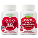 Enfants Vitamine B12 Chewables + Melatonine 1mg Chewables Bundle