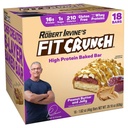 FITCRUNCH Snack Size Protein Bars, 6-Layer Baked Bar, 1g Zucker, Gluten Free & Soft Cake Core (18 Bars, Peanut Butter und Jelly)