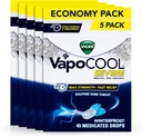 Vicks VapoCool Pertes sévères de gorge, Menthol Max Strength, Douleurs douloureuses de gorge, Saveur de gel d'hiver, 225ct (5-pack of 45ct)