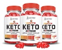 (3 Pack) Ignite Keto ACV Gummies Extreme 2000MG Advanced Ignite Keto Gummies Apple Cider Vinegar Formulated with Pomegranate Beet Juice Powder B12 Vegan Non GMO 180 Gummys