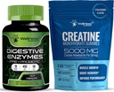 WELLNESS LABSRX Enzymes digestifs Capsules 5 milliards d'UFC - Gommies de créatine 5000mg