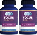 Fokus Relief Plus Dry Eye Formula (180 ct. 60 Tage Versorgung) Omega 3 Supplement - Dry Eye Relief Supplement - Omega 3 Fish Oil