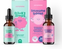 JoySpring Immuntropfen & Vitamin D Bundle | Kinder Vitamine Natürlich Sourced, Non-GMO, Non-Alkoholic Liquid Formel, Immunität Gesundheitsunterstützung | Vegan & Vegetarische Ergänzungen