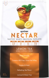 Syntrax Nutrition Nectar, 100 % poudre Isolée de protéines de lactosérum, saveur rafraîchissante de fruits, thé au citron, 2 lbs