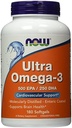 Ultra Omega-3 500 EPA/250 DHA, 180 softgels, de nos aliments (paquet de 2)