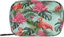 Tropical Flamingo Palm Blätter Pille Organizer Case Summer Floral 7 Tage Reise Pille Box mit Reißverschluss Portable Wöchentliche Vitamin Medizin Supplement Halter Tasche