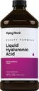Piping Rock Supplément à l'acide hyaluronique : 100 mg , 16 fl oz , 16 fl , 16 fl , 16 fl , 16 fl , 16 fl , sans gluten