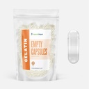 CapsuleDepot - Clear Size 2 Leere Kapseln - 500 Graf Leere Gelatine Kapseln - Leere Pillen Kapseln - DIY Kapsel Füllung - Füllbare Pillen Kapseln Leere Gel Kapseln