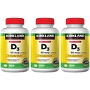 Kirkland Signatur Maximale Stärke Vitamin D3 2000 I.U., Packung von 3