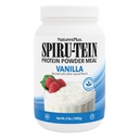 NaturesPlus SPIRU-TEIN, Vanille - 4 lbs - Pflanzenbasierter Proteinshake - Non-GMO, Vegetarisch, Glutenfrei - 60 Servietten