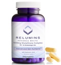 Relumins 1650mg Complexe L-Glutathion avec acide hyaluronique, acide alpha lipoïque, rose HIPS, vitamine E et Riboflavine – Soutien antioxydant, parfait pour obtenir un Glow Holiday, Fabriqué aux États-Unis – 90 Capsules