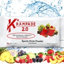 Krampade 2.0 2K: 50 mg Magnésium + 2000 mg Potassium Cramp Relief Poudre de boisson électrolyte: Récupération plus rapide, Fatigue plus lente, Hydratation optimisée