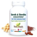 NEU ROOTS HERBAL Pflanzen Sterole und Steroline Ergänzung mit Bio Flaxseed | Stanols oder Phytosterols für Cholesterol Unterstützung mit Quelle von Omega-3s (120 Softgels)