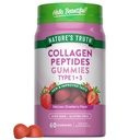 Nature's Truth Collagen Peptide Gummies pour les femmes de 60 comtes Type 1 et 3