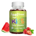 Feel Great Super Green Gummies pour les enfants.