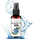 Huile de magnésium pour pieds - Spray de magnésium - Spray d'huile de magnésium pur Bouteille de verre de magnésium naturel biologique - Facile à absorber et à utiliser