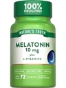La vérité de la nature Melatonine 10 mg + L-Theanine (72 comprimés)