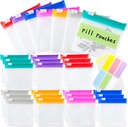Pill Pouch Bags Reusable Travel Pill Pouches mit Labels Set 21 Stück Pill Baggies Daily Medicine Pillizer Small Medicine Bag Self Seal Plastic Pill Packets mit Slide Lock (7 Farben)