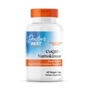 Le meilleur CoQ10 100 mg + Nattokinase 2000FU, soutient le soutien du coeur et de la circulation, non-OGM, sans gluten, végétalien, 60 capsules de légumes