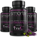 (3 Pack) Alimentation crue entière Vitamine C Imune naturelle Support de baies, antioxydants Premium, bioflavonoïdes et polyphénols, 180 Capsules végétaliennes