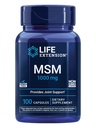 Prolongation de vie MSM, 1000 mg, méthylsulfonylméthane, soutient les articulations saines, le soutien antioxydant, sans gluten, sans OGM, 100 capsules
