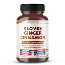 Ultra Cloves avec Ginger & Cinnamon - Supplément All-in-1 pour le soutien de la santé digestif et buccodentaire - Fabriqué aux États-Unis - 150 Capsules
