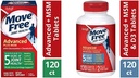 Déplacer sans glucosamine et Chondroïton Plus Comprimés de compléments de santé interarmées avancés MSM(120) et Comprimés de compléments de santé mixtes avancés MSM et D3 pour le confort et la glucosamine et la chondroïtine (120)