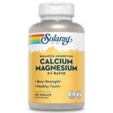 SOLARAY Supplément de magnésium au calcium, suppléments de magnésium et de calcium pour les femmes et les hommes, rapport 2:1, santé osseuse et force, végétalien, absorption élevée, garantie de 60 jours, 45 portions, 180 VegCaps