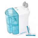 NASALFRESH MD - Dual Powered Nasal Bewässerungssystem Nasal Rinse und Wash - Sinus Decongestant Relief System w/ 30 Saline Packets - Wiederaufladbar - 1 Set Nase Kissen - Snoring Remedy