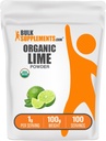 BulkSupplements.com Bio Lime Pulver - Bio Lime Flavoring Pulver, aus Citrus Aurantifolia Frucht - Luft getrocknet & Glutenfrei, 1g pro Servierung, 100g (3,5 oz) (Pack von 1)