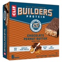 CLIF BUILDERS Protein Bars - Chocolate arachide Butter Flavor - 20g Protéine végétale - Sans gluten - Non-OGM - Faible glycémique - Pas d'édulcorants artificiels - 2,4 oz (6 pack)