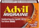 Advil 200 mg Capsules remplies de liquide 20 ea