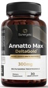 Sunergetic Premium Annatto Tocotrienol Supplement – mit DeltaGold – Tocotrienols Vitamin E 300 mg – Unterstützt Leber-, Immun- und Herzgesundheit - Delta + Gamma Tocotrienols (30 Flüssigkeitskapseln)
