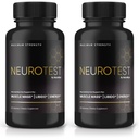 (2 packs) Capsules de NeuroTest - Supplément alimentaire NeuroTest pour les hommes, Formule quotidienne de NeuroTest pour le mieux-être global et la performance maximale, pilules de formule avancées, examens de test Neuro (120 capsules)