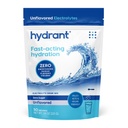 Hydratant - Poudre d'hydratation en vrac, non aromatisée, 50 portions Poudre de réhydratation des électrolytes à action rapide - Zéro mélange de boissons sans saveur de sucre pour usage quotidien, voyages et séances d'entraînement