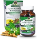 Nature's Answer Ashwagandha Root with Holy Basil 60 Capsules | Unterstützt eine gesunde Antwort auf Stress* | Calm. Relax and Unwind*. | Gluten Free | Non-GMO | Kosher | Vegan | Vegetarisch