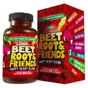 Capsules de racines de betterave - Circulation, énergie cardiovasculaire - w Extrait de graines de raisin et Ginseng 60 Comte végétalien
