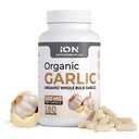 Suppléments à l'ion : Herbal Organic Bulb entier Capsules d'ail : 500 mg par bouchon, 180 capsules : Pas d'agents de remplissage ou de débit.