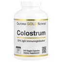 California Gold Nutrition Colostrum Konzentrat Bovine Pre-Milk Supplement mit Immunlobulinen - Immununterstützung - Glutenfrei, Non-GMO, No Antibiotics - 240 Veggie Kapseln