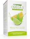 Coromega Omega 3 Fischöl-Ergänzung, 650mg Omega-3s mit 3X besserer Absorption als Softgels, Zitronen-Limous Flavor, 90 Single Serve Squeeze Packets