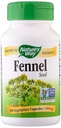 Natures Way Capsule végétarienne de graines de fenouil, 100 ct