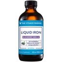 La Vitamine Shoppe Fer liquide, BlackBerry Vanilla Aromatisé, Facilement absorbé, Non Constipant, Production d'énergie Immune support (8 fluides liquides)