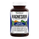 FarmHaven Magnésium Complex – Magnésium Glycinate et Malate avec/Vitamine D3, 100% Chélaté pour Max Absorption, Végétarien – Santé des os, Nerves, Muscles, 120 Capsules, 60 Jours