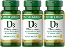 Vitamine D3 125 mcg-5000 UI Softgels, résistance maximale 150 ea (paquet de 3)