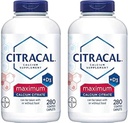 Citracal - Citrate de calcium avec vitamine D3 - 2 bouteilles, 280 capsules chacune