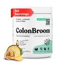 ColonBroom Psyllium Husk Poudre avec Stevia (Fruits Tropiques) - Colon Cleanse pour Bloating Relief & Gut Health - Colon Broom Fibre Poudre Drink - Vegan Fibre Poudre Stevia Supplément, 50 portions