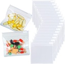 68 Packs Pill Pouch Bags BPA Kostenlose Pillen Taschen 12mil 3 x 2.75 Zoll Transparente kleine Zip wiederverwendbare Drogentaschen Siegel Reißverschluss Pillen Pouches für Reisemedizin Organizer, Schmuck, kleine Craft Pieces