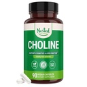 Nested Naturals Choline Bitartrate 500mg - High Potency Choline Ergänzungen - Unterstützt kognitive Leistung & Liver Funktion - 100% Vegan & Non-GMO Choline - 90 Vegan Kapseln