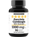 MONOHERB Garcinia Cambogia 1000 mg - 90 gélules - Extrait de haute puissance 10:1